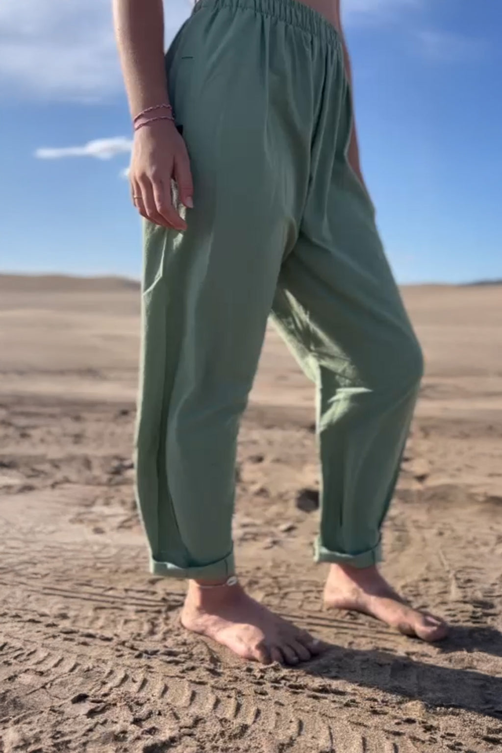 GREEN GUMI PANT