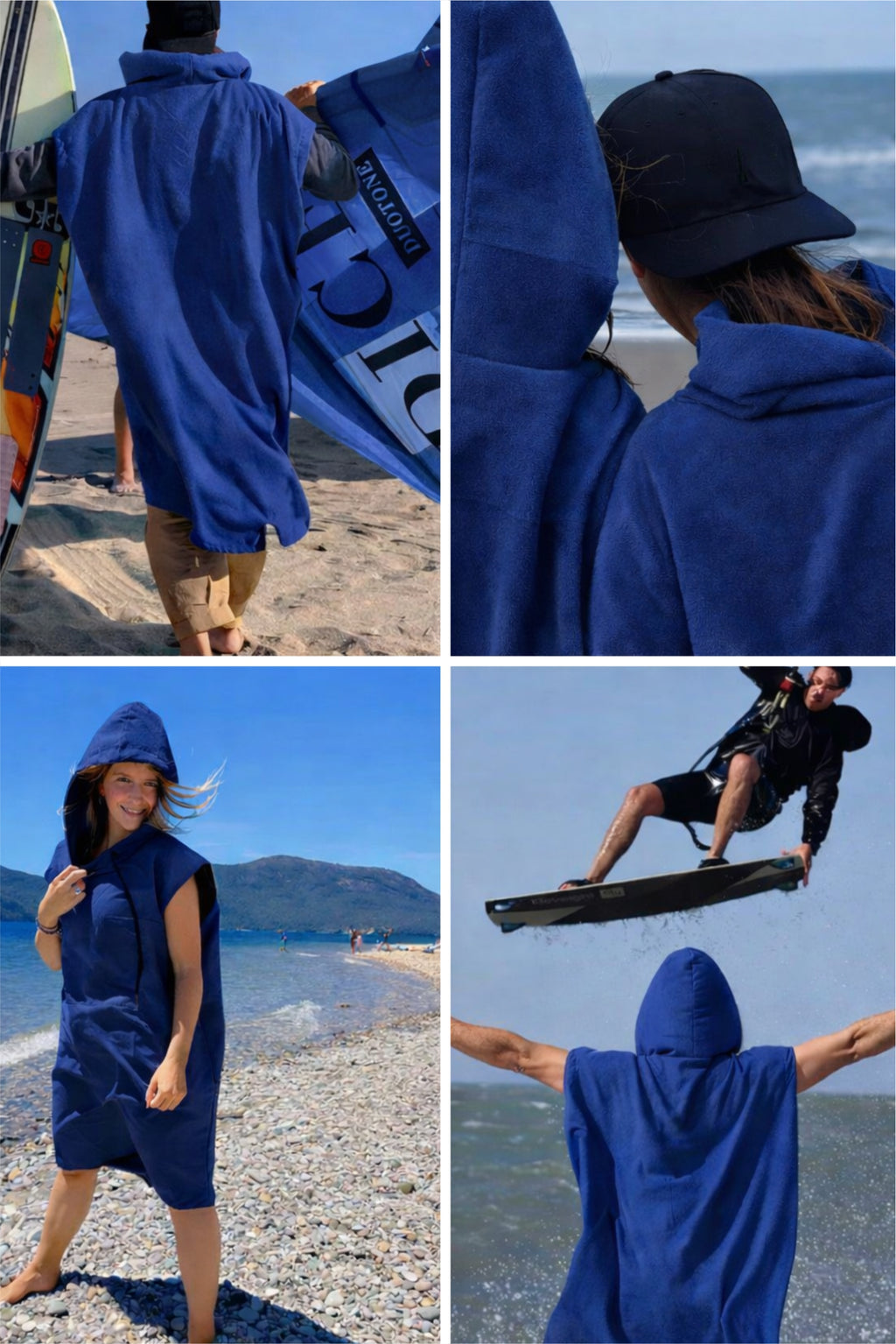 BLUE PONCHO TOWEL