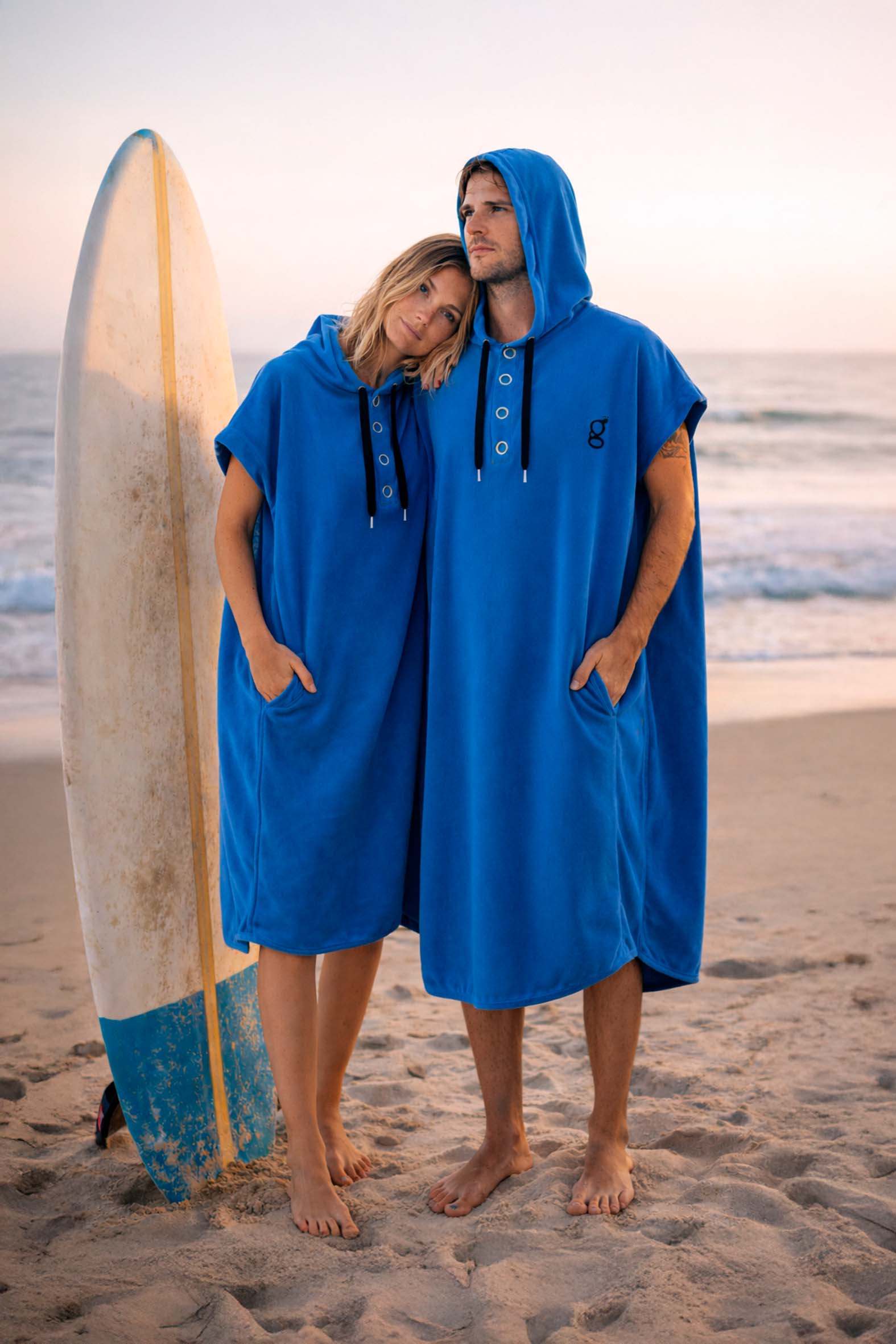 BLUE PONCHO TOWEL