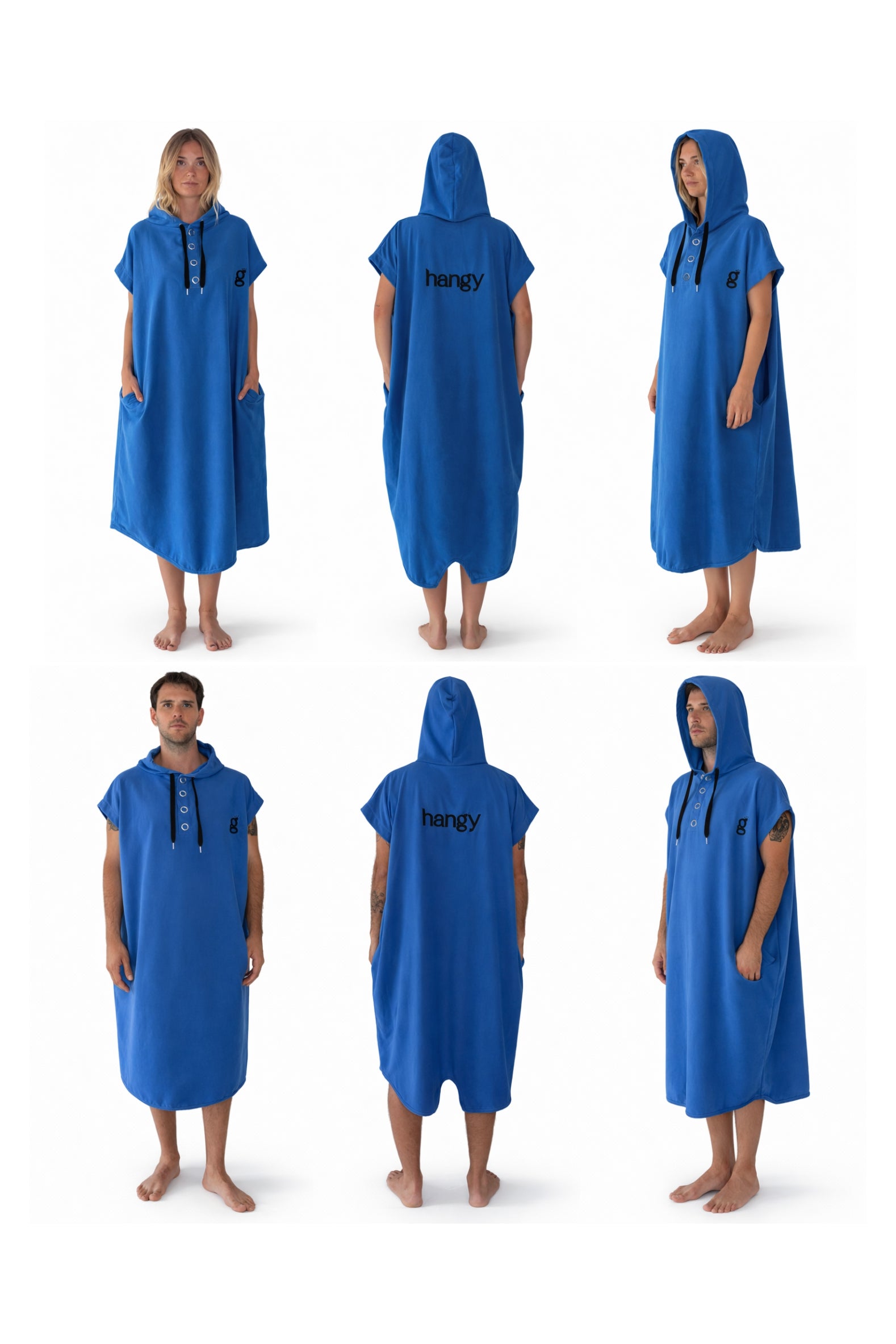 BLUE PONCHO TOWEL