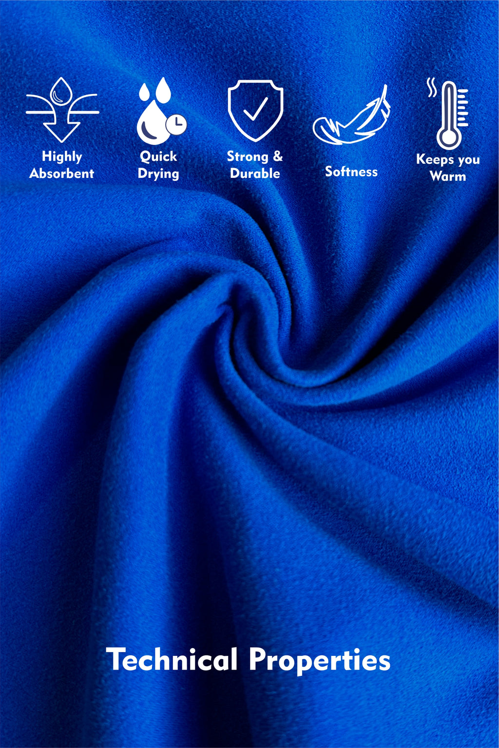 BLUE PONCHO TOWEL