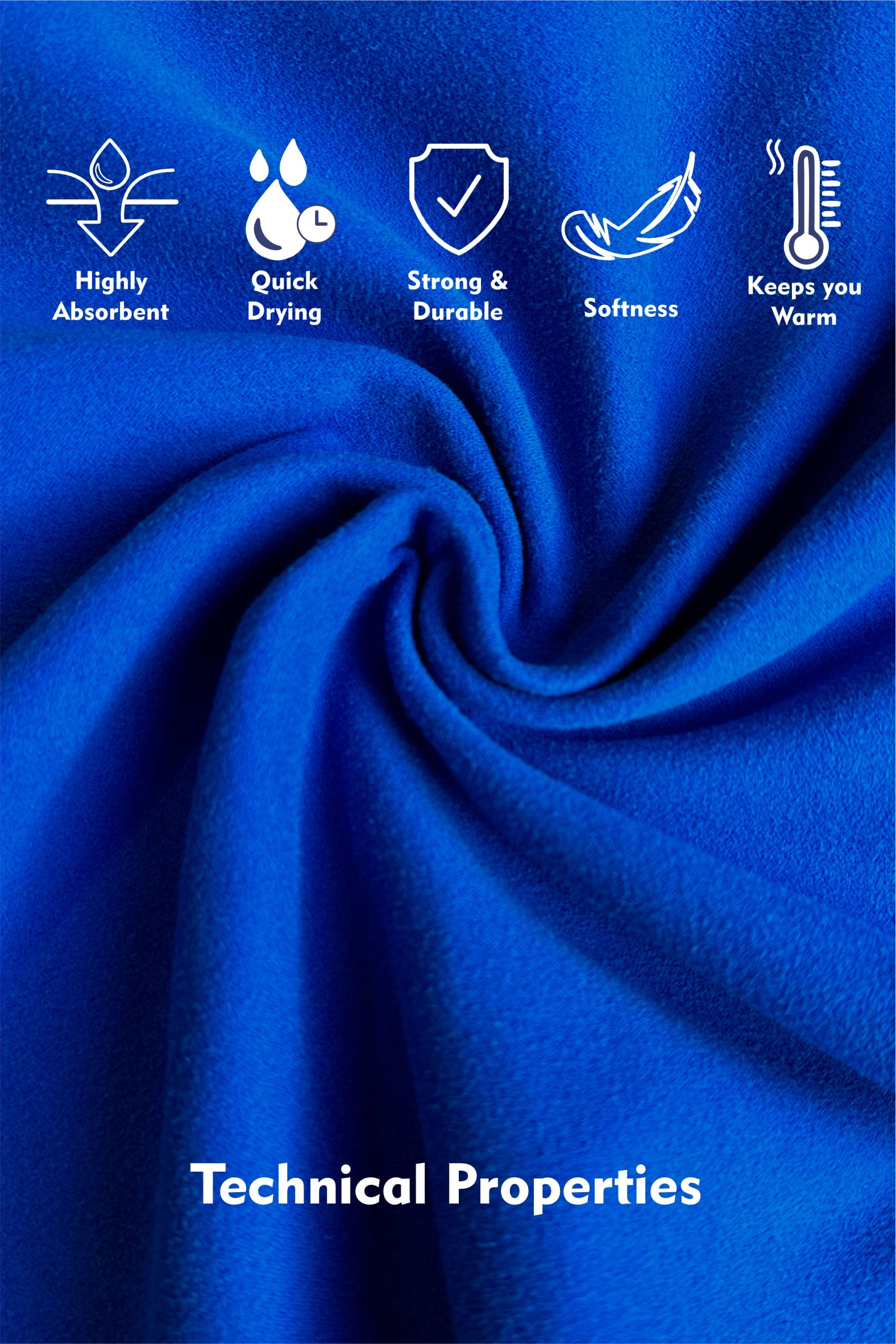 BLUE PONCHO TOWEL