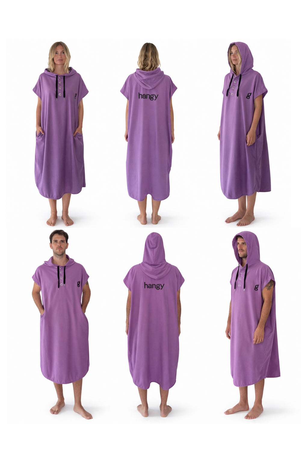 PURPLE PONCHO TOWEL