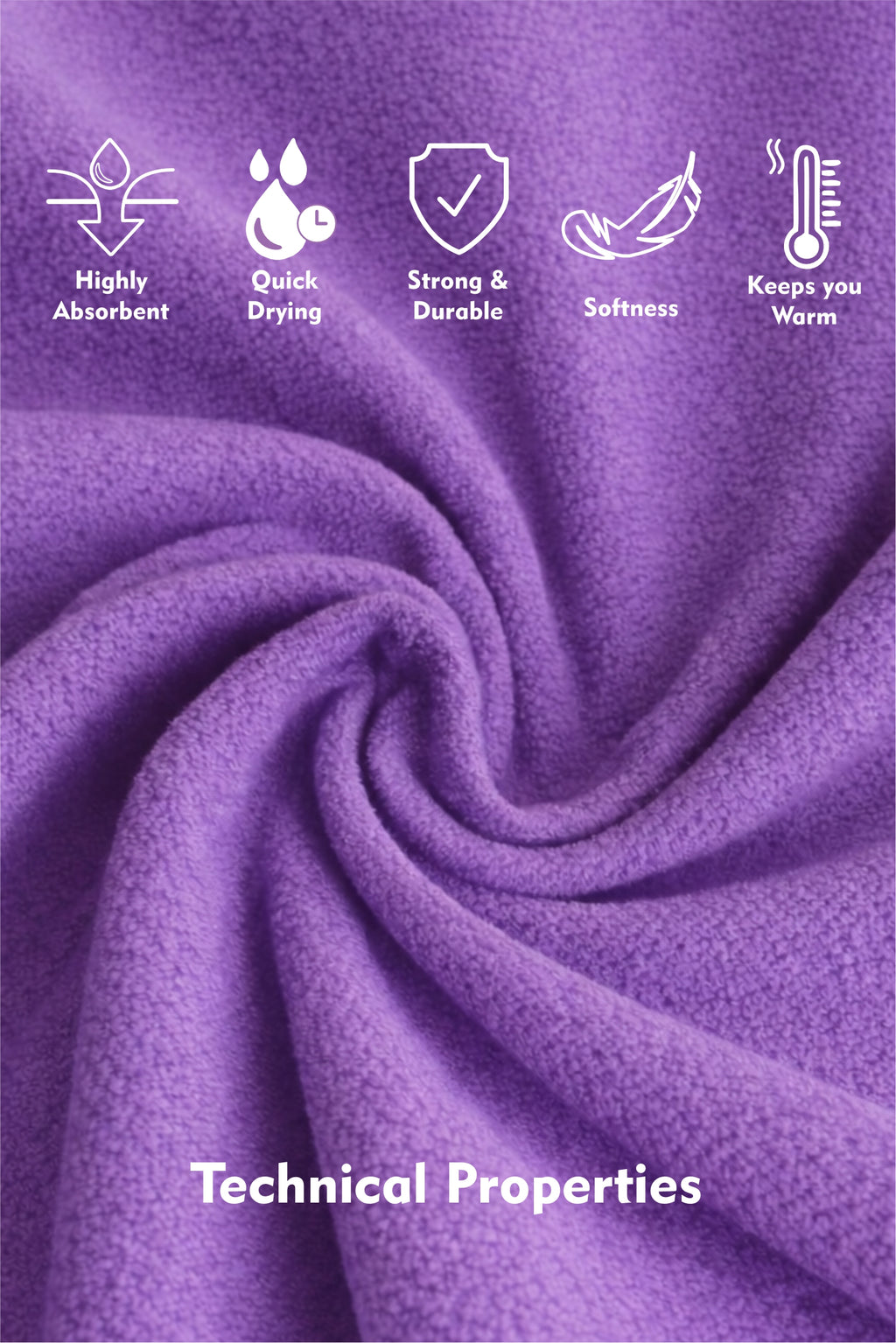 PURPLE PONCHO TOWEL